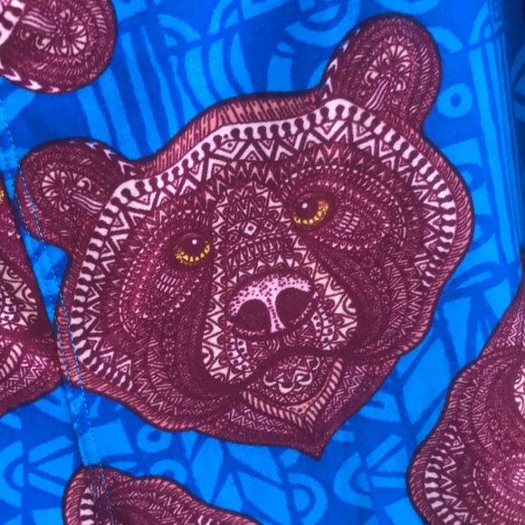 *RARE* LuLaRoe mosaic bears TC leggings - Picture 6 of 7